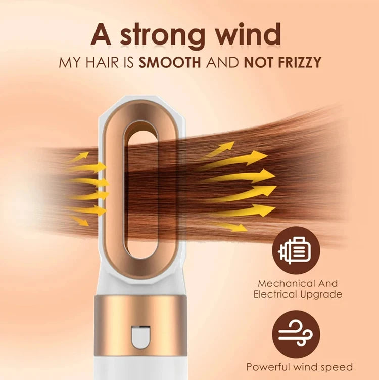 New 5-in-1 Hair Dryer Hot Comb Set Professional Curling Iron Hair Straightener Styling Tool for Dyson Airwrap Hair Dryer