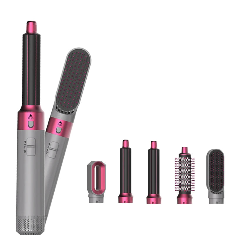 New 5-in-1 Hair Dryer Hot Comb Set Professional Curling Iron Hair Straightener Styling Tool for Dyson Airwrap Hair Dryer
