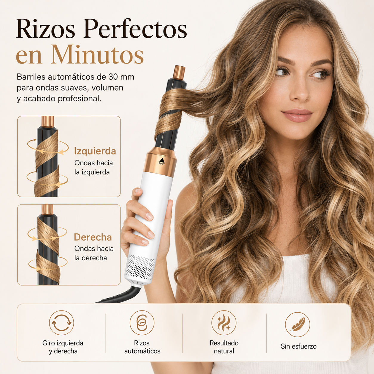 Aurora Style™ – Cepillo Secador 5 en 1 Profesional