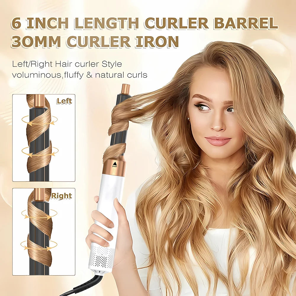5-In-1 Electric Hair Dryer Styling Set  Home Styling Tools Curling Iron Hot Air Comb Straightener Multifunctional Hair Salon