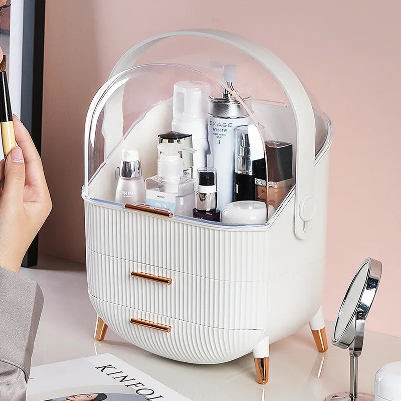 Cosmetics Organizer Storage Box Bathroom Big Capacity Waterproof Dustproof Jewelry Makeup Home Skin Care Make Up Storage Drawer