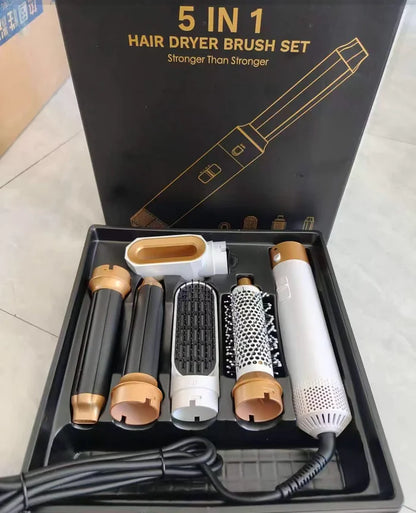 New 5 in 1 Hair Dryer Brush Hot Comb Set Professional Curling Iron Hair Straightener Styling Tool For Professional Hair Dryer