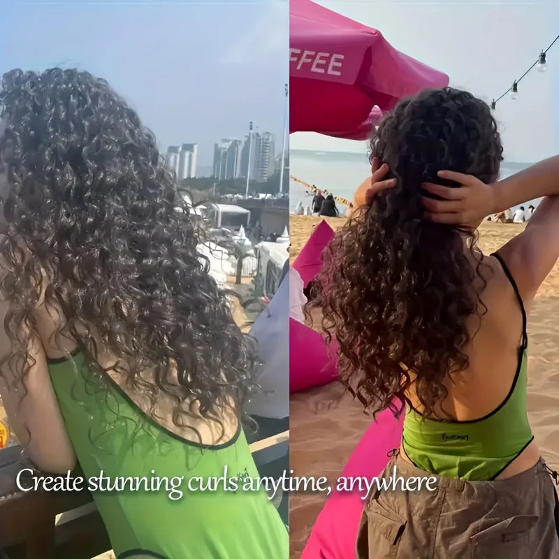 Heatless Spiral Curlers Kit, Plastic Hair Styling Tools Spiral No Heat Hair Curlers with Clips
