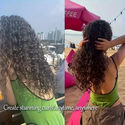 Heatless Spiral Curlers Kit, Plastic Hair Styling Tools Spiral No Heat Hair Curlers with Clips