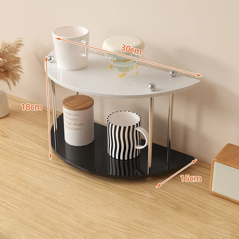 Acrylic Bathroom Vanity Organizer Perfume Organizer For Dresser Countertop Shelf Makeup Count Shelf Desktop Storage For Kitchen