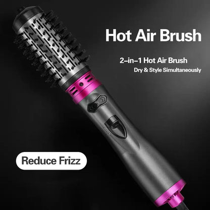 One-Step Hair Dryer &amp; Volumizer Brush, Professional Blow Dryer Styler, 2-in-1 Hot Air Comb for Salon-Quality Results