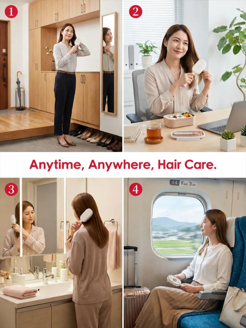 Electric massage comb with aromatic oil spray Red Light Hair Brush Anti Hair Loss Scalp Massager Home Salon Use