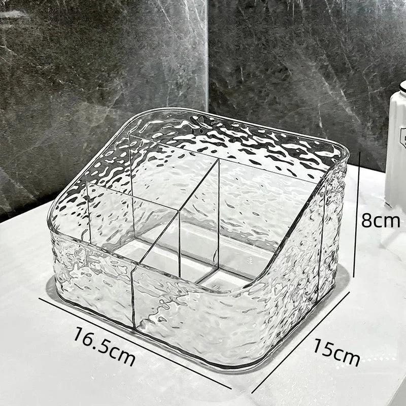Makeup Storage Organizer Clear Skincare Organiser for Vanity Storage Box for Lipstick Cosmetic Organizer Perfume Holder Home