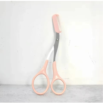 Eyebrow trimming scissors, built-in comb - made of stainless steel material, precise grooming tool, creating perfect eyebrows