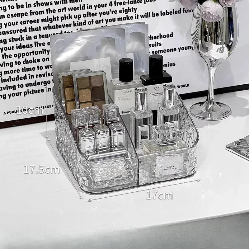 Makeup Storage Organizer Clear Skincare Organiser for Vanity Storage Box for Lipstick Cosmetic Organizer Perfume Holder Home