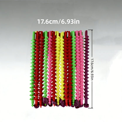 Heatless Spiral Curlers Kit, Plastic Hair Styling Tools Spiral No Heat Hair Curlers with Clips