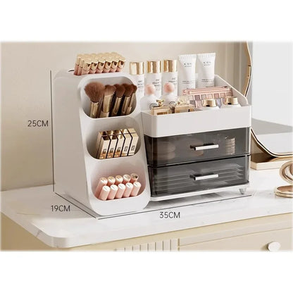Makeup Organizer With Drawers Large Cosmetic Skincare Jewelry Perfume Storage Box For Home Countertop Vanity Bathroom Bedroom