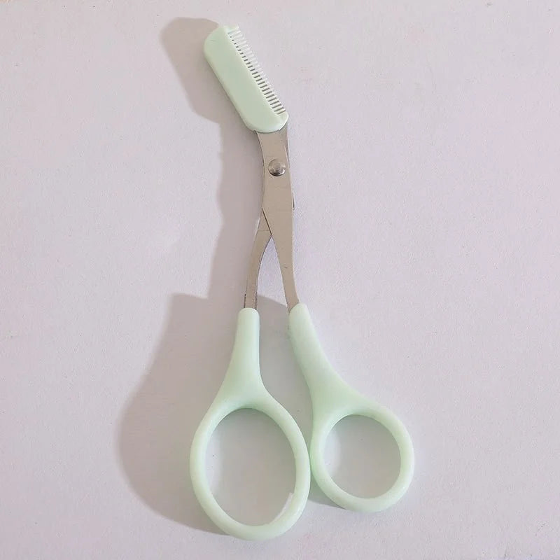 Eyebrow trimming scissors, built-in comb - made of stainless steel material, precise grooming tool, creating perfect eyebrows
