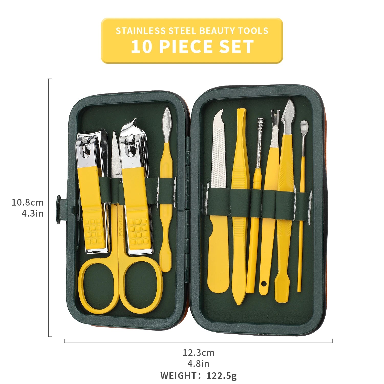 7/10/13/19Pcs Manicure Kit,Nail Care Kit For Women, Manicure Pedicure Set, Nail Clippers Toenail Clippers Kit,  with Travel Case