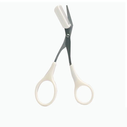 Eyebrow trimming scissors, built-in comb - made of stainless steel material, precise grooming tool, creating perfect eyebrows
