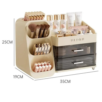 Makeup Organizer With Drawers Large Cosmetic Skincare Jewelry Perfume Storage Box For Home Countertop Vanity Bathroom Bedroom