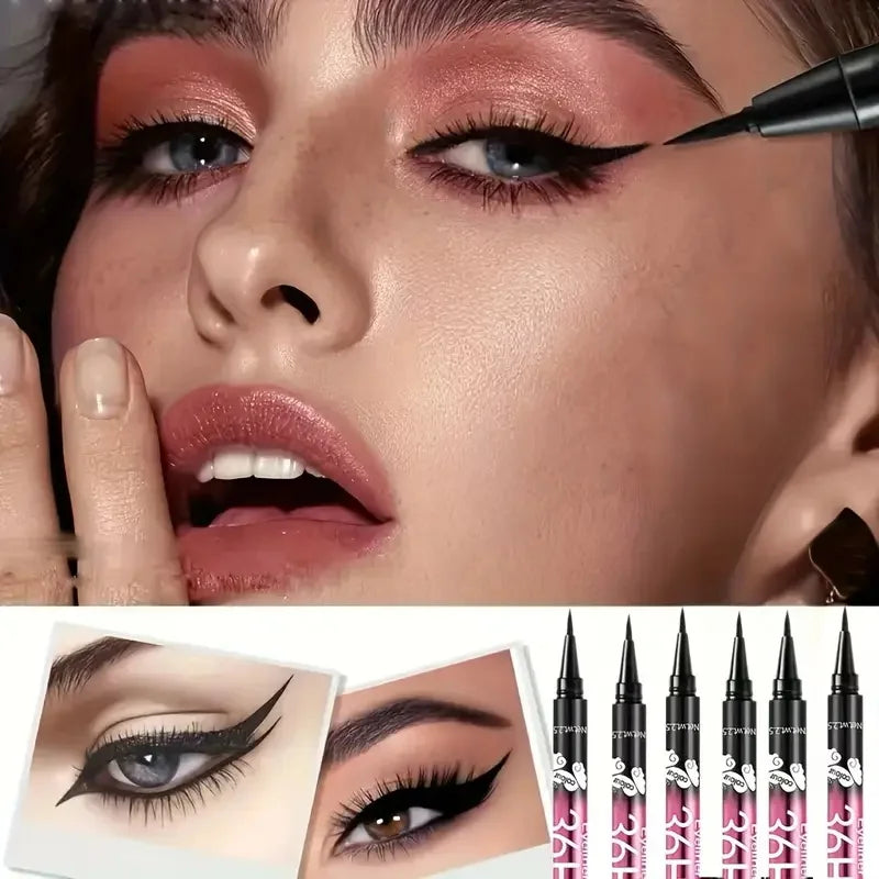 3pcs/5pcs Waterproof Black Eyeliner Pencils-Smudge-Proof, Long-Lasting &amp;Beginner-Friendly Eye Makeup
