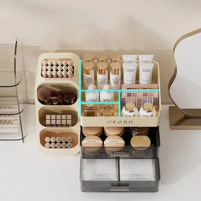 Makeup Organizer With Drawers Large Cosmetic Skincare Jewelry Perfume Storage Box For Home Countertop Vanity Bathroom Bedroom