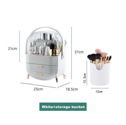 Cosmetics Organizer Storage Box Bathroom Big Capacity Waterproof Dustproof Jewelry Makeup Home Skin Care Make Up Storage Drawer