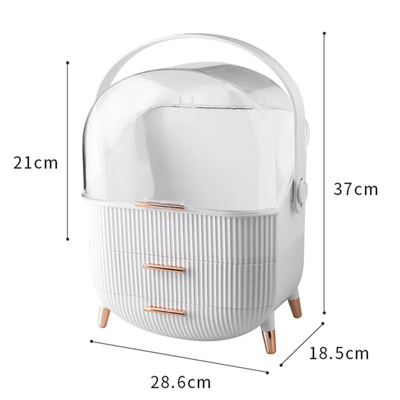 Cosmetics Organizer Storage Box Bathroom Big Capacity Waterproof Dustproof Jewelry Makeup Home Skin Care Make Up Storage Drawer