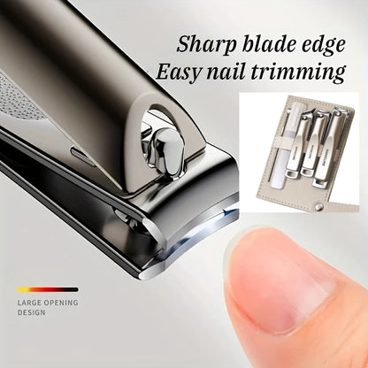 1/5pcs Professional Manicure and Pedicure Kit Includes Nail Clipper Nail File and Ear Pick Portable Storage Case  Beauty Care