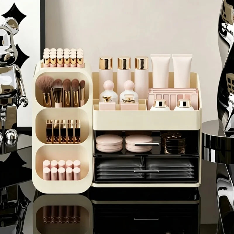 Cosmetics Storage Box Home Dressing Table High-end Large Multi-functional Compartmentalized Storage Rack Pratical New Arrival