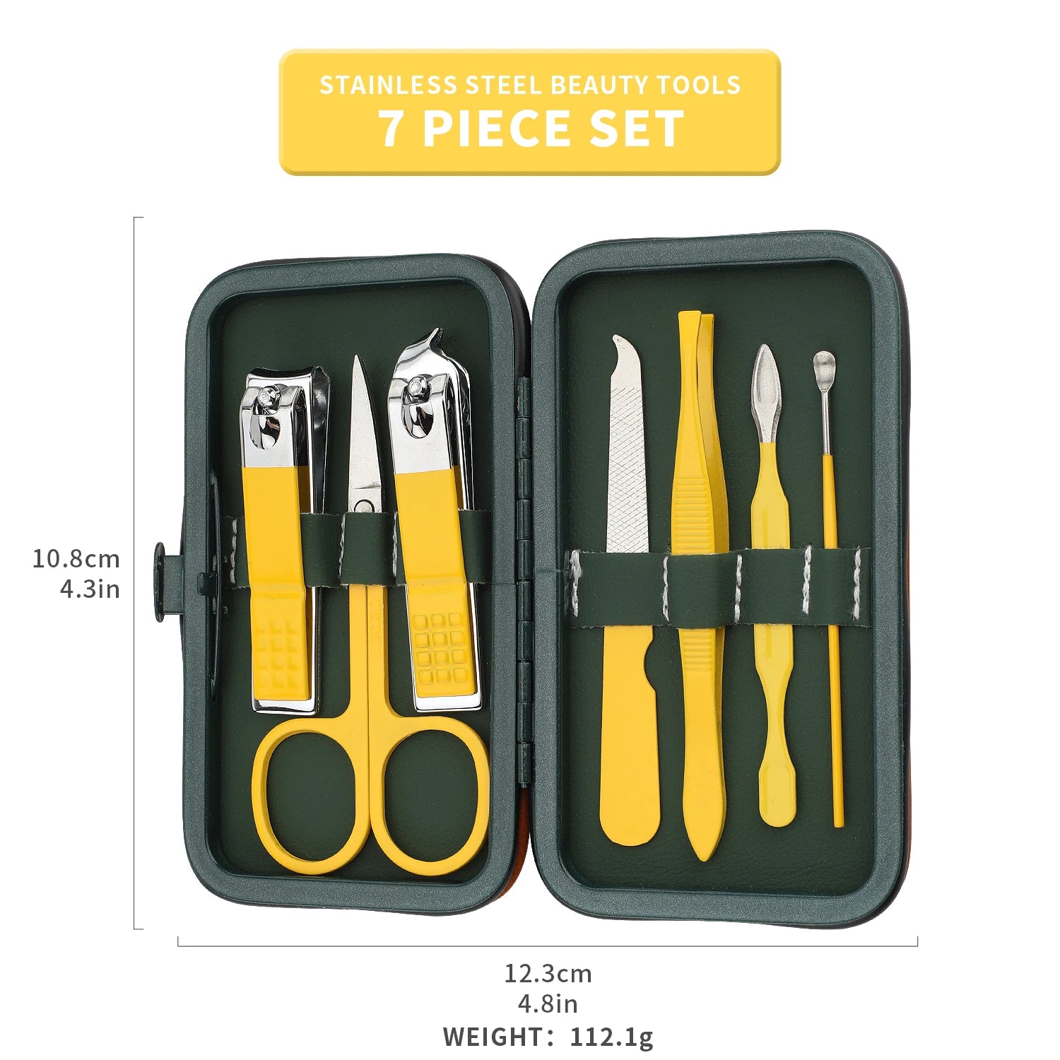 7/10/13/19Pcs Manicure Kit,Nail Care Kit For Women, Manicure Pedicure Set, Nail Clippers Toenail Clippers Kit,  with Travel Case