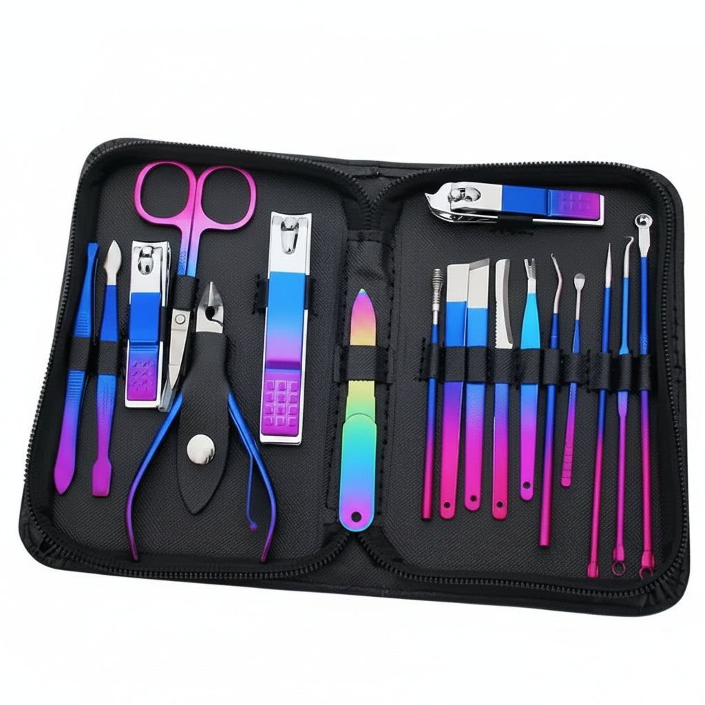 Aurora Bella™ – Kit Premium de Manicura (18 Piezas)