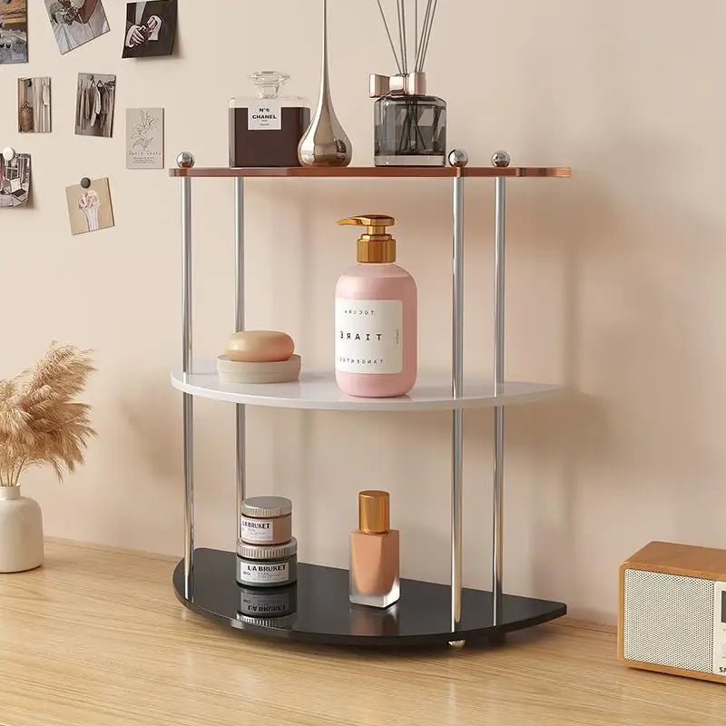 Acrylic Bathroom Vanity Organizer Perfume Organizer For Dresser Countertop Shelf Makeup Count Shelf Desktop Storage For Kitchen