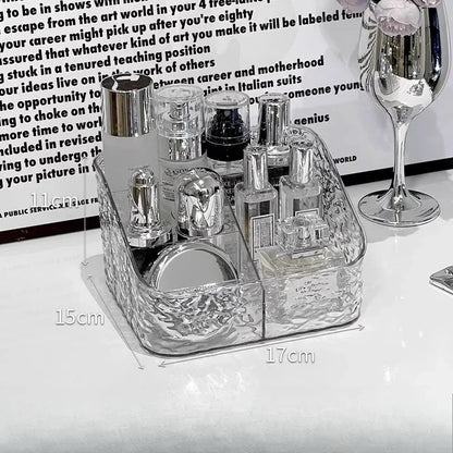 Makeup Storage Organizer Clear Skincare Organiser for Vanity Storage Box for Lipstick Cosmetic Organizer Perfume Holder Home