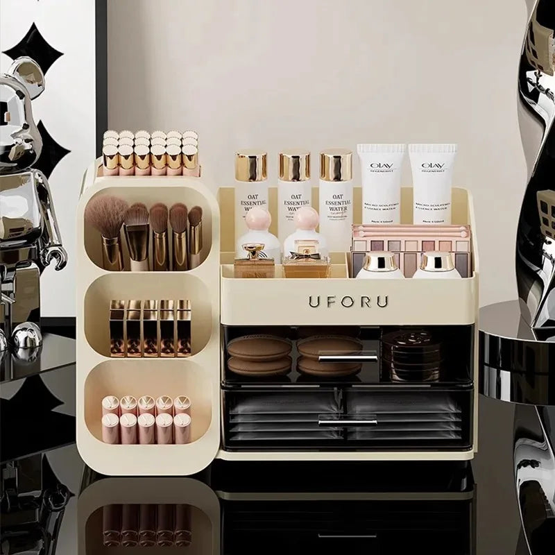 Makeup Organizer With Drawers Large Cosmetic Skincare Jewelry Perfume Storage Box For Home Countertop Vanity Bathroom Bedroom