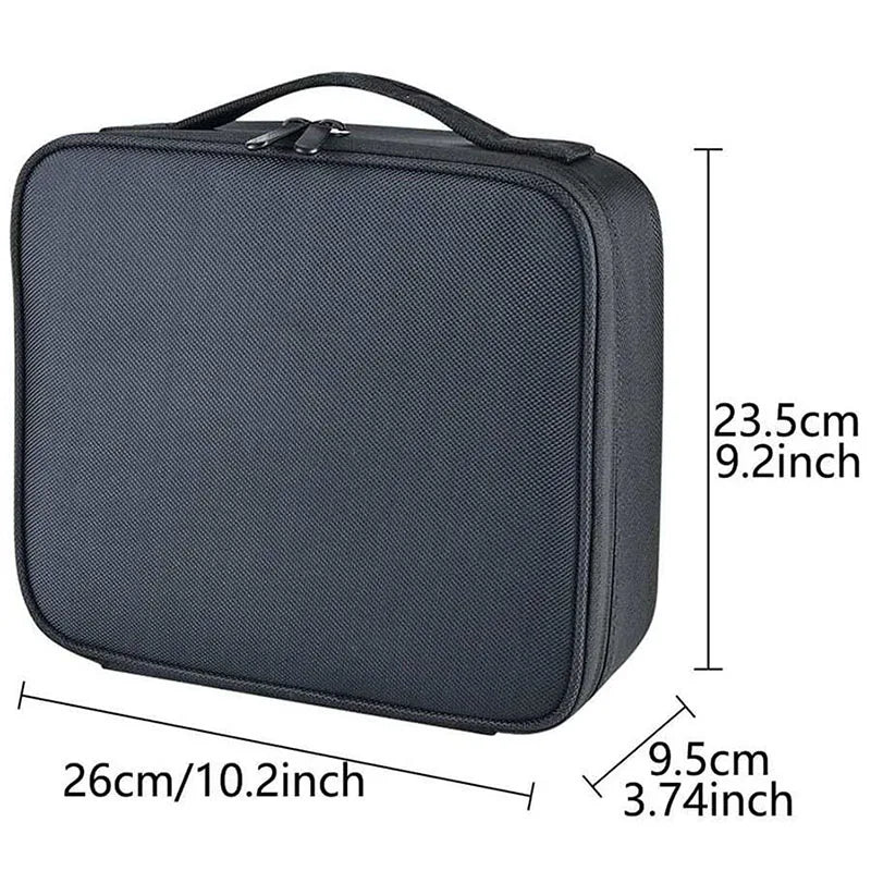 Travel Makeup Bag for Women Waterproof Cosmetic Case with Beauty Brush Storage Professional Tool Organizer Embroidery Design