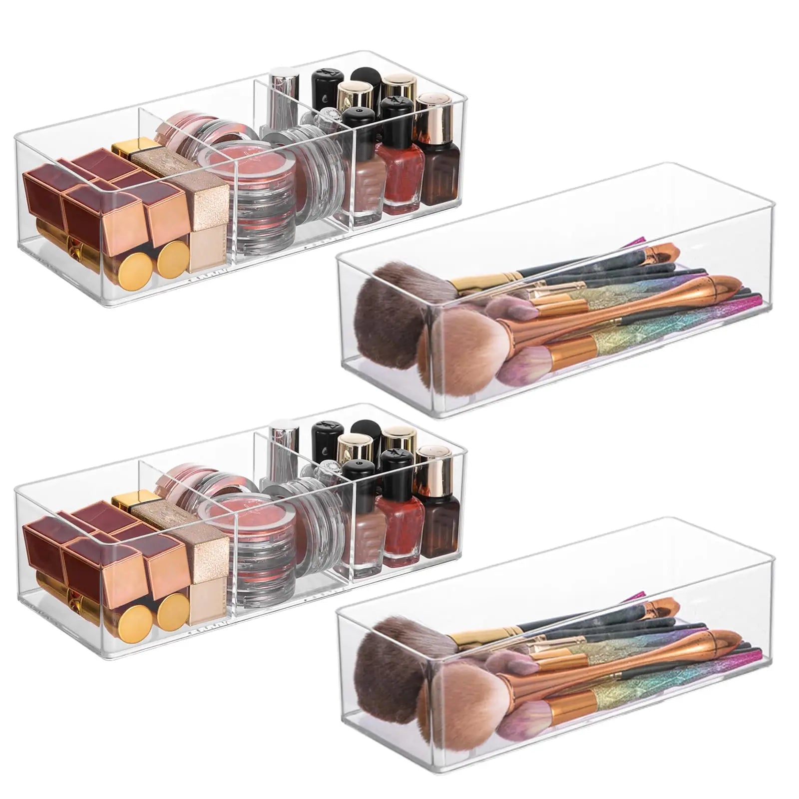 Makeup Organizer for Drawer, Makeup Organizer for Vanity, Countertop, Bathroom, Kitchen and Cabinet Storage Boxes