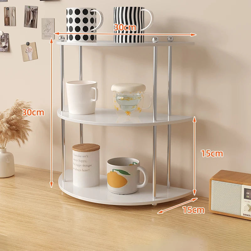 Acrylic Bathroom Vanity Organizer Perfume Organizer For Dresser Countertop Shelf Makeup Count Shelf Desktop Storage For Kitchen