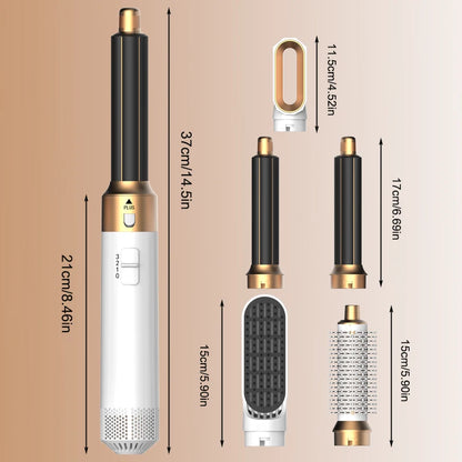 New 5-in-1 Hair Dryer Hot Comb Set Professional Curling Iron Hair Straightener Styling Tool for Dyson Airwrap Hair Dryer