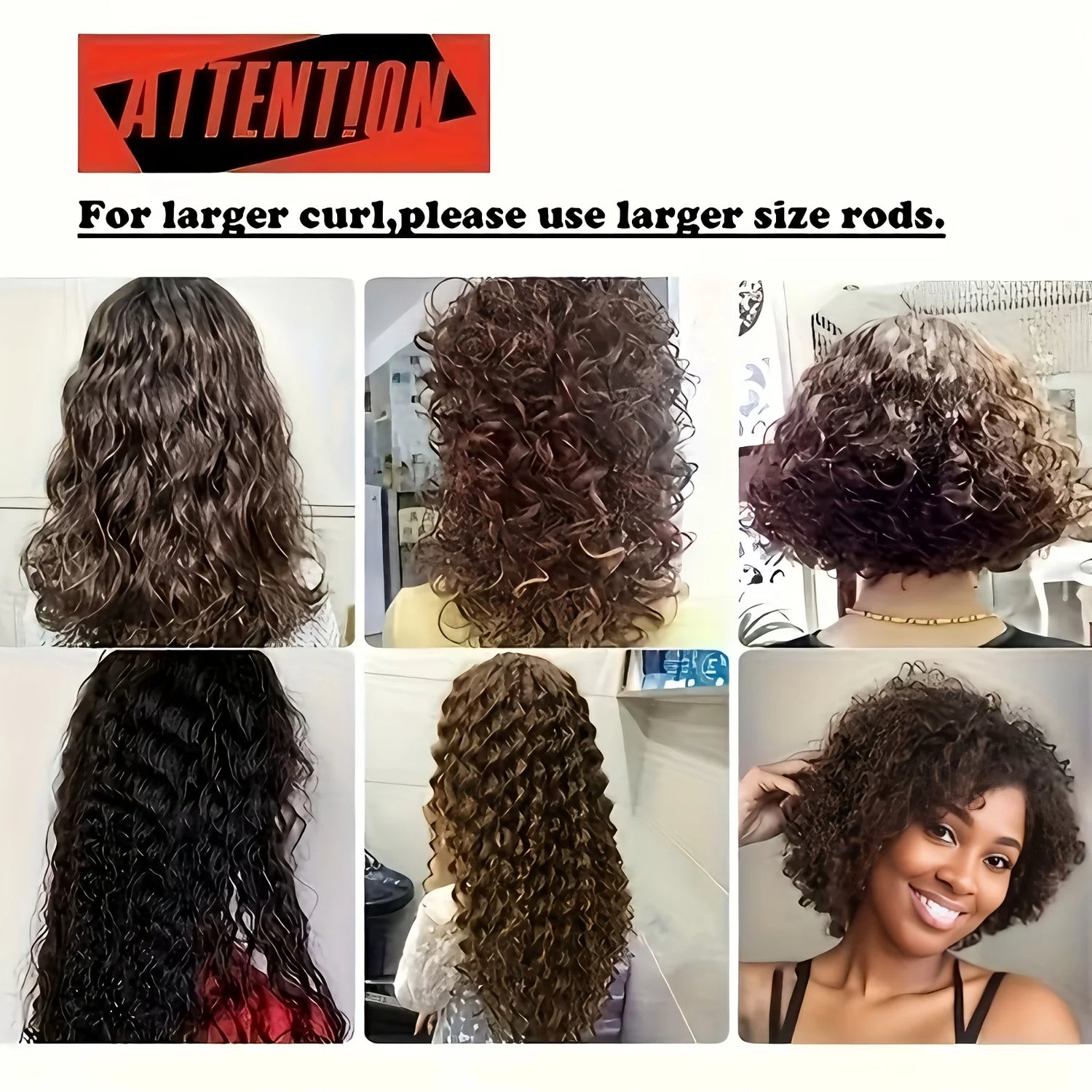 Heatless Spiral Curlers Kit, Plastic Hair Styling Tools Spiral No Heat Hair Curlers with Clips