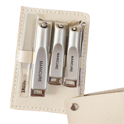 1/5pcs Professional Manicure and Pedicure Kit Includes Nail Clipper Nail File and Ear Pick Portable Storage Case  Beauty Care