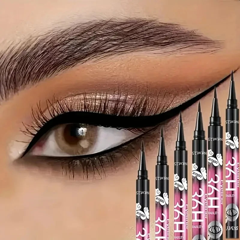 3pcs/5pcs Waterproof Black Eyeliner Pencils-Smudge-Proof, Long-Lasting &amp;Beginner-Friendly Eye Makeup