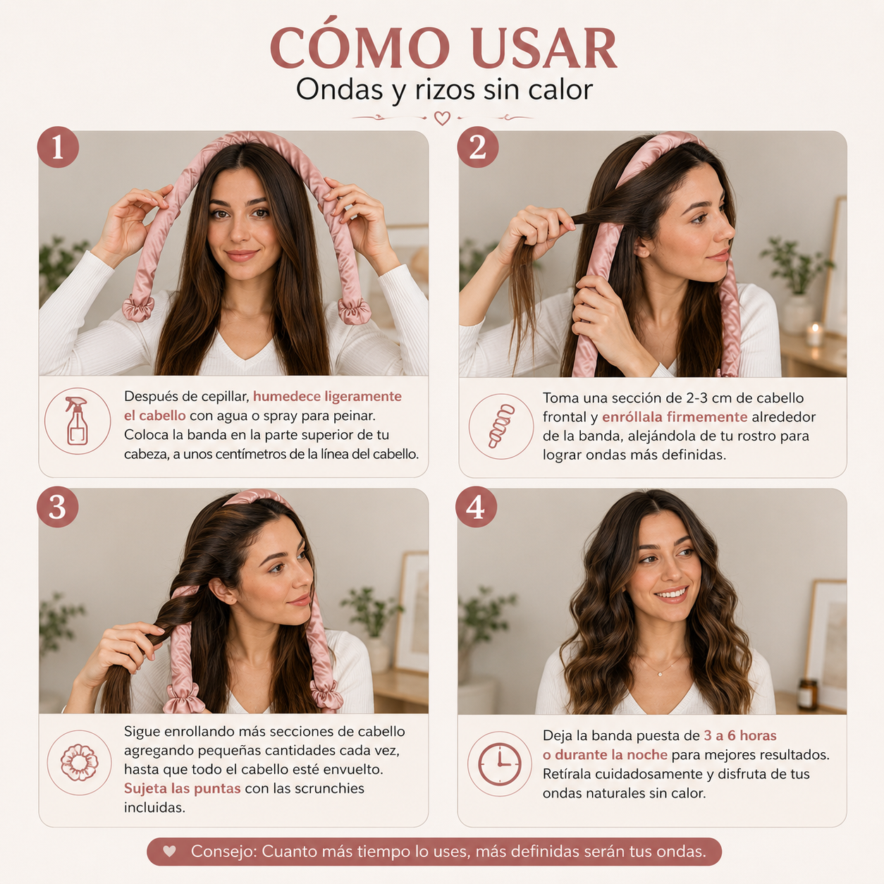 Aurora Seda™ – Kit Premium de Rizos Sin Calor