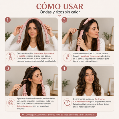 Aurora Seda™ – Kit Premium de Rizos Sin Calor