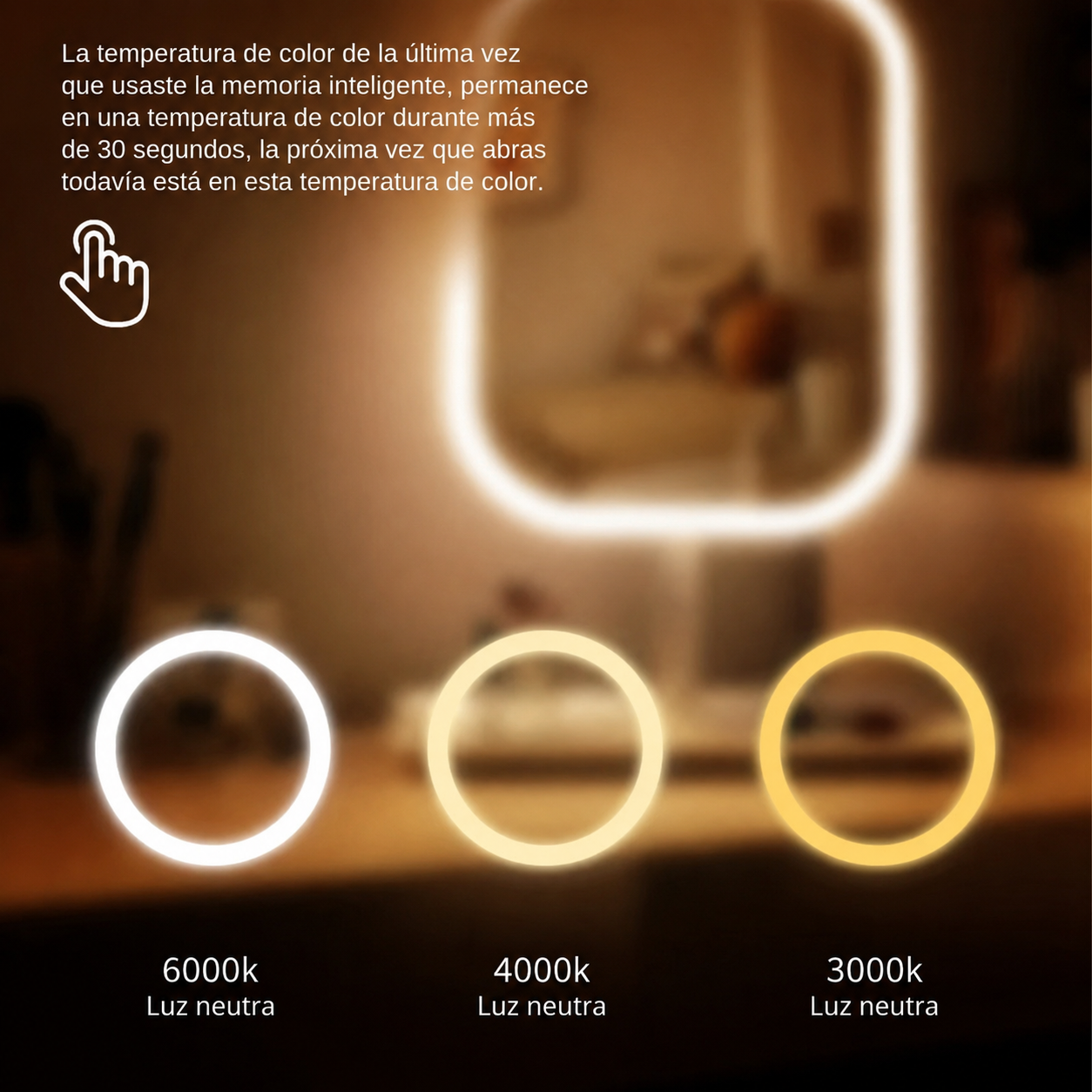 Aurora Lumi™ – Espejo LED de Maquillaje